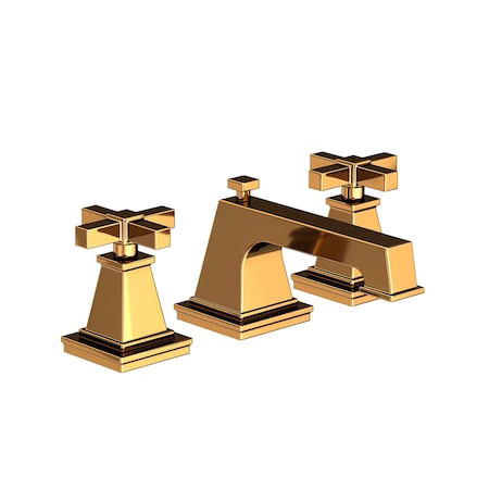 Newport Brass Widespread Lavatory Faucet in Polished Gold, Pvd 3150-24